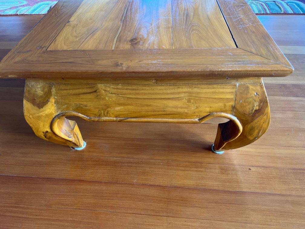 Beautiful Teak side table 23.5x23.5x13 tall 