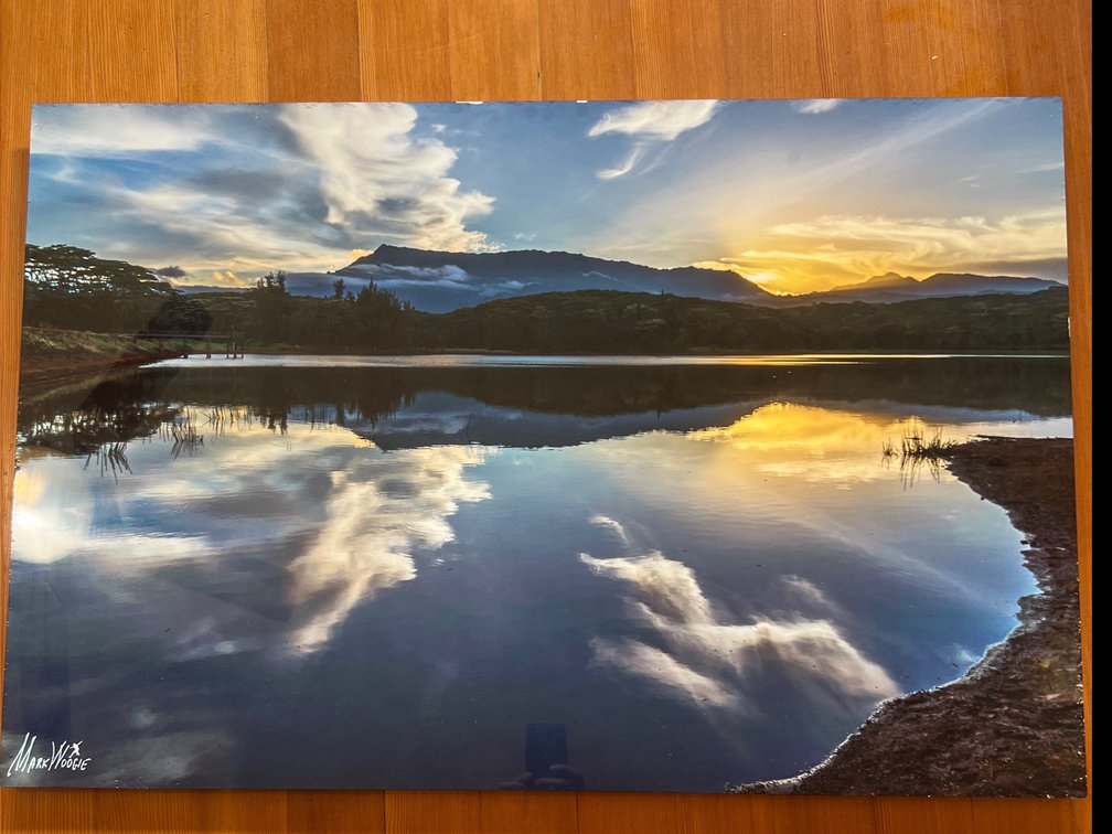 Kauai resevoir on Alluminum by Mark Woogie