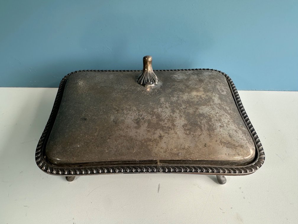 Vintage Hinged Covered Dish 
