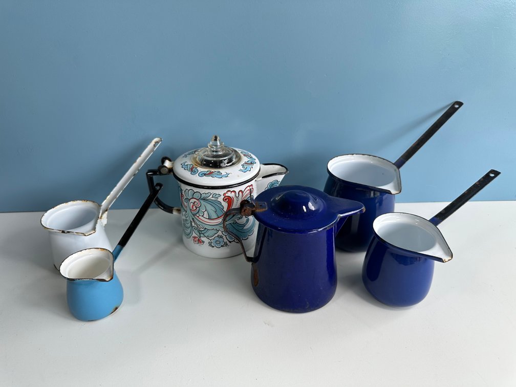 Vintage Enamelware Kitchen Collection 