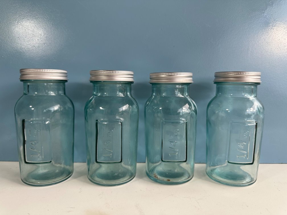 Glass Bottles with Lids 