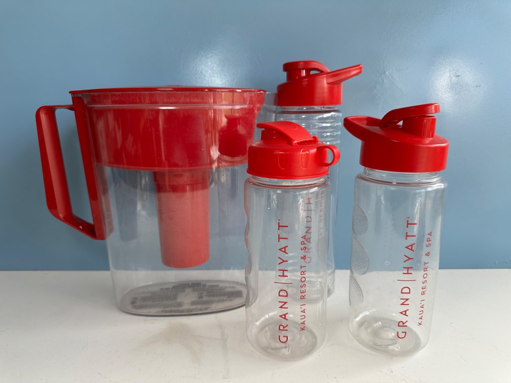 Brita Water Filter Pitcher and Three Drink Bottles – Stay Hydrated!