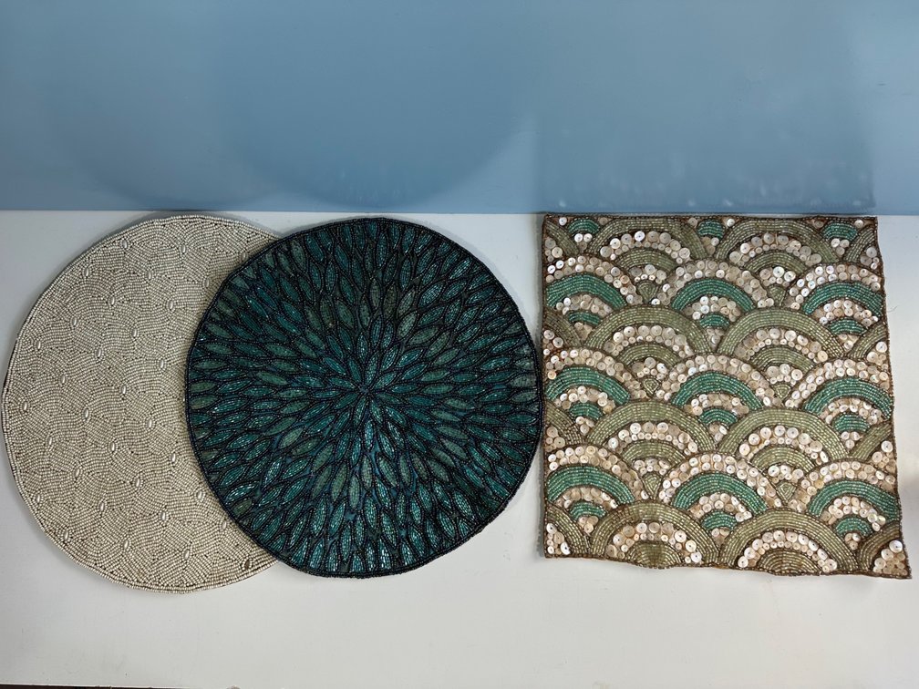 Beaded Place Mats – Elegant Table Décor