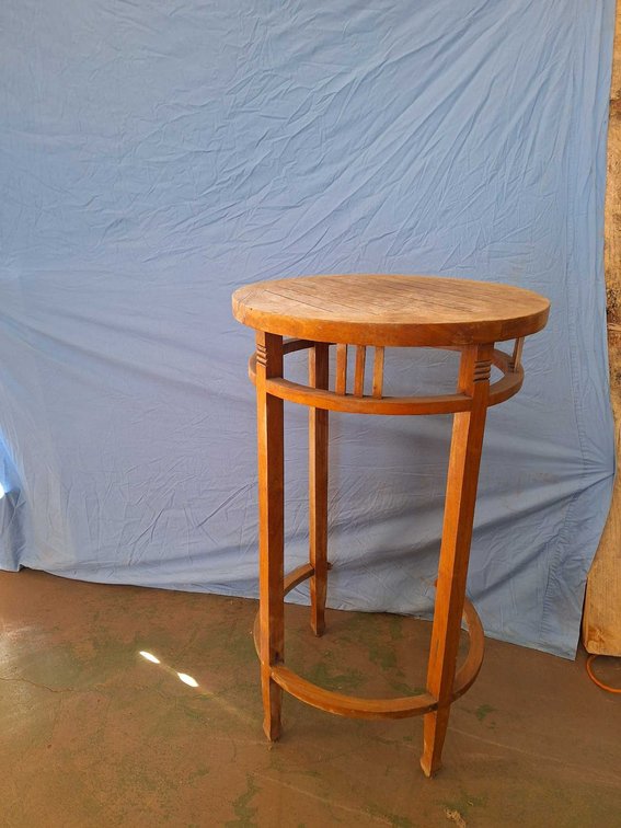 Teak high top table