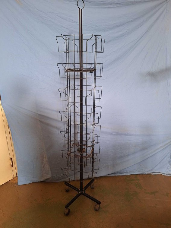 Tall Rolling Card Rack