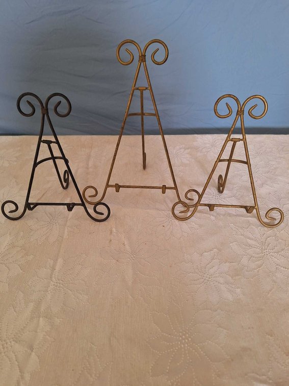 Three Metal Easels