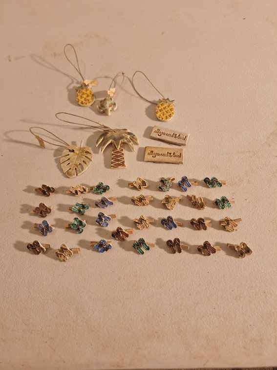 Handmade Ornaments and Slipper Clips by Local Artist