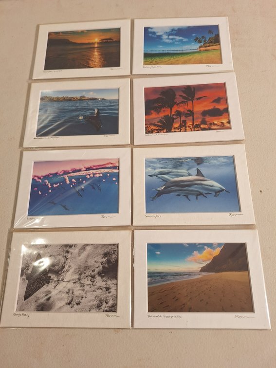 5"x7" Matted Photo Prints by Local Artist (X's 8)