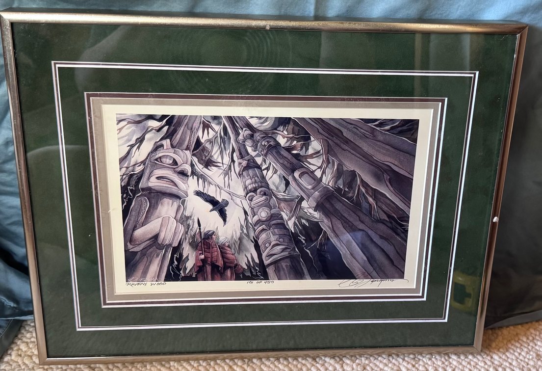 Signed, limited edition ‘Ravens wood’ print by Jody Bergsma