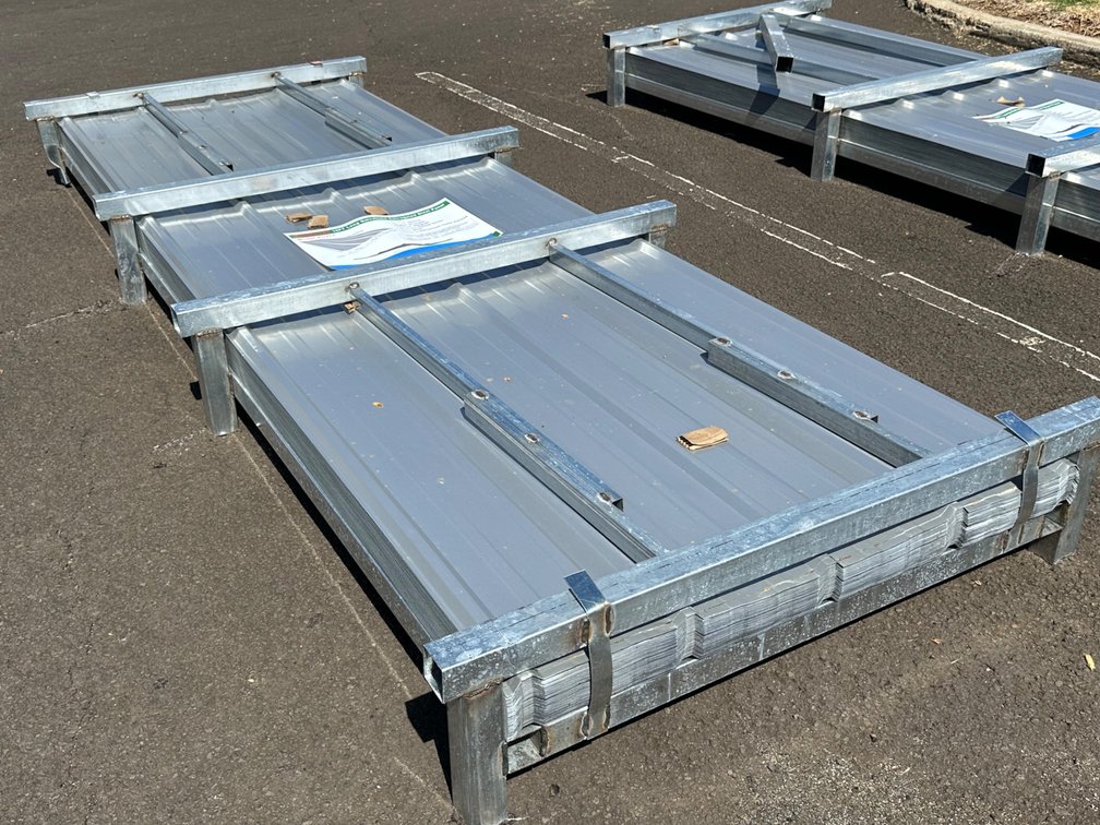 (X's 100) Allmetal Brand 10ft Galvalume Corrugated Steel Panels