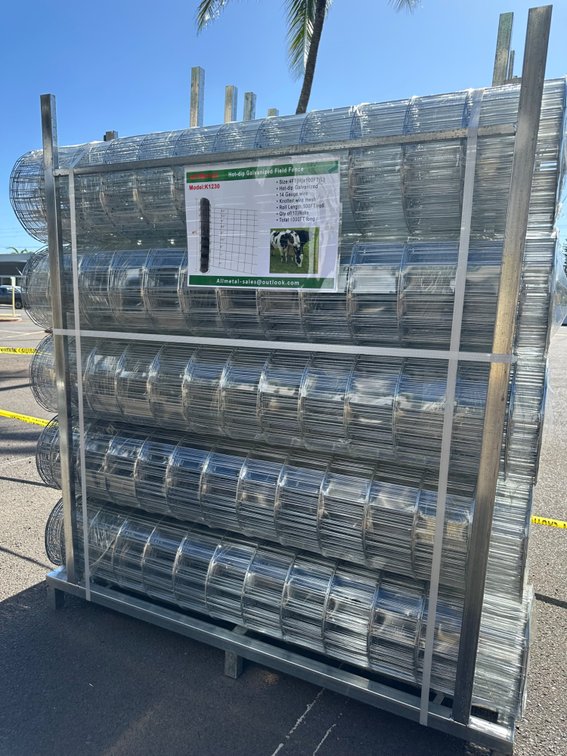 (X's 5) Rolls Allmetal Brand 4ft Galvanized Gauge Fencing 