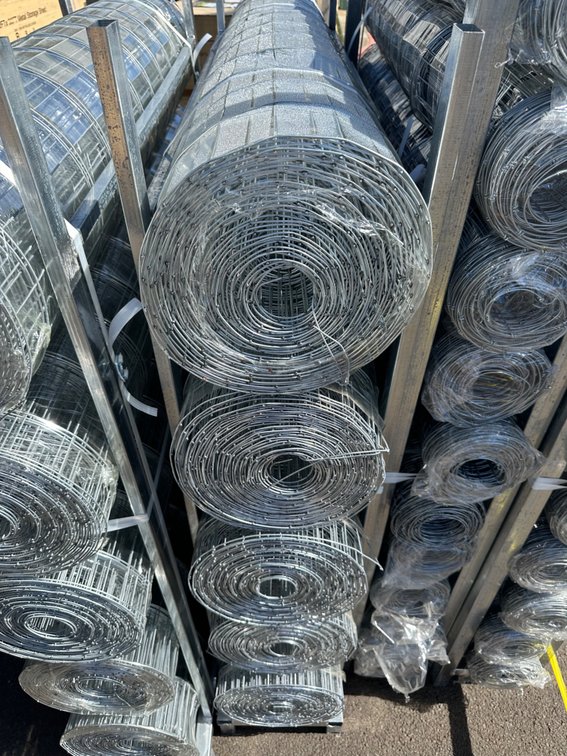 (X's 5) Rolls Allmetal Brand 4ft Galvanized Gauge Fencing 