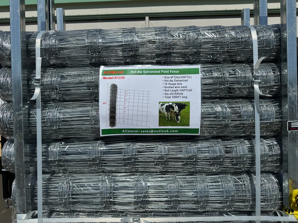 (X's 5) Rolls Allmetal Brand 4ft Galvanized Gauge Fencing 