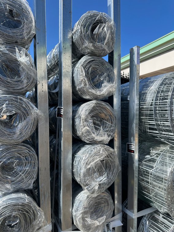(X's 5) Rolls Allmetal Brand 4ft Galvanized Gauge Fencing 