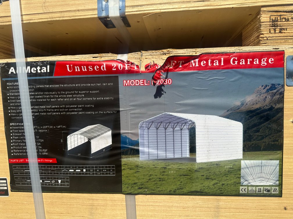 Allmetal Brand 30ft X 20ft Metal Garage 
