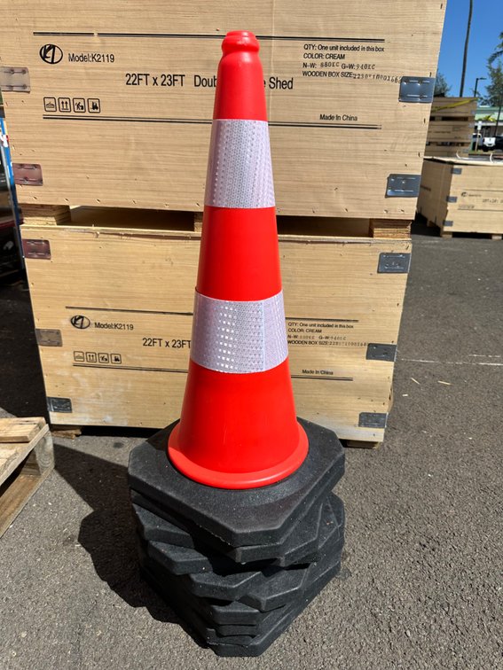 (X's 10) Allmetal Brand Traffic Cones 28"
