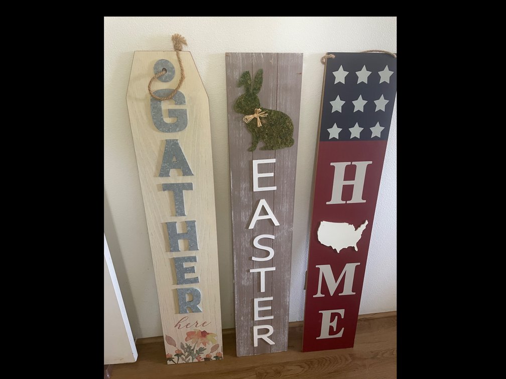 Decorative wooden signs