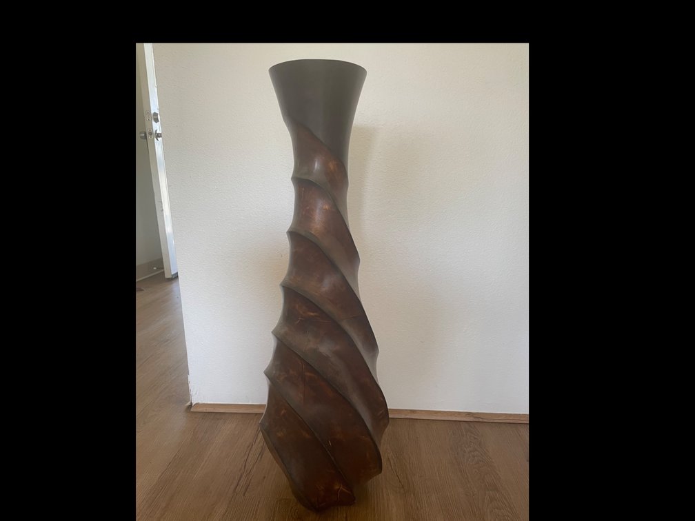 Wooden Floor Vase