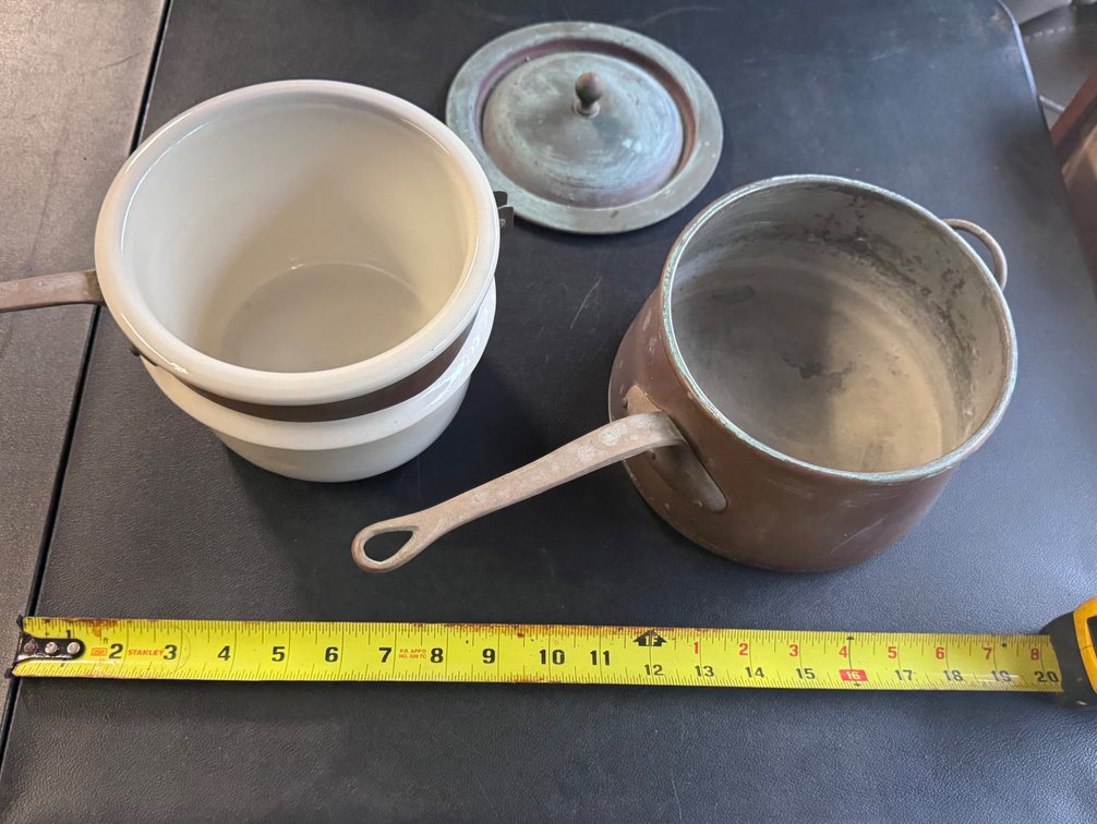 1950s B&M Douro Copper double boiler