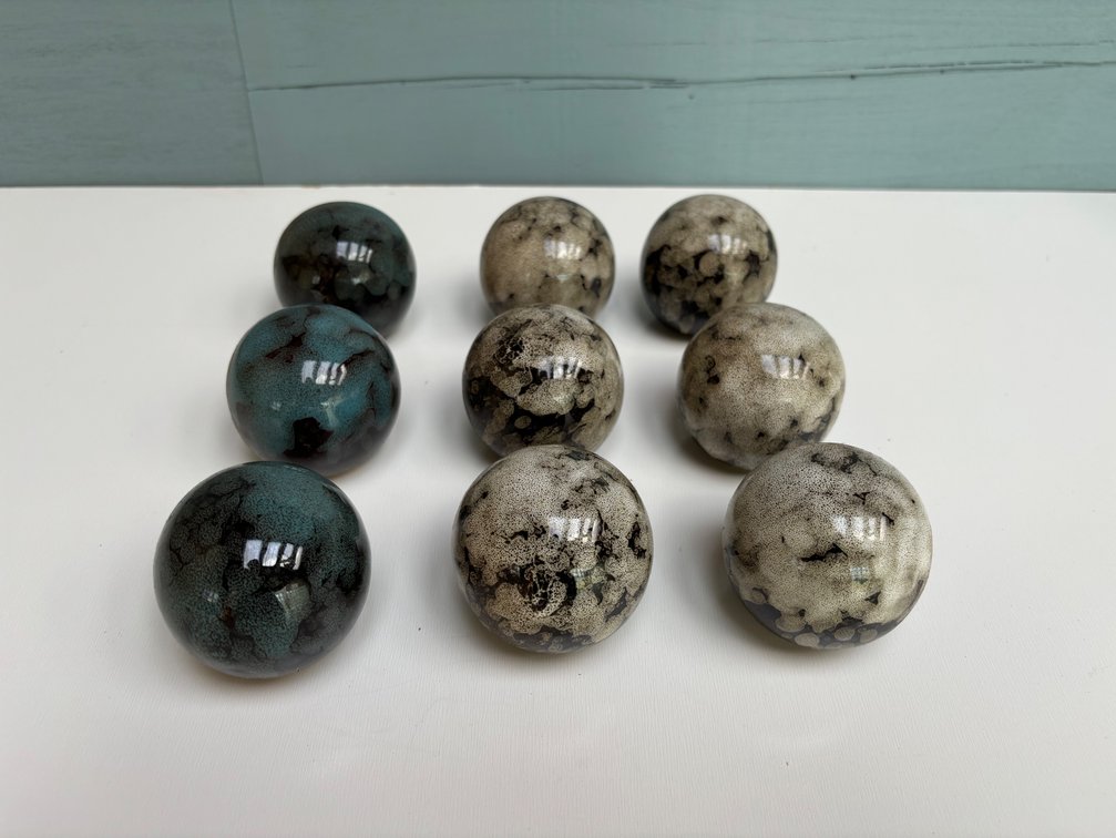 Round Ceramic 2” Sphere Grouping 