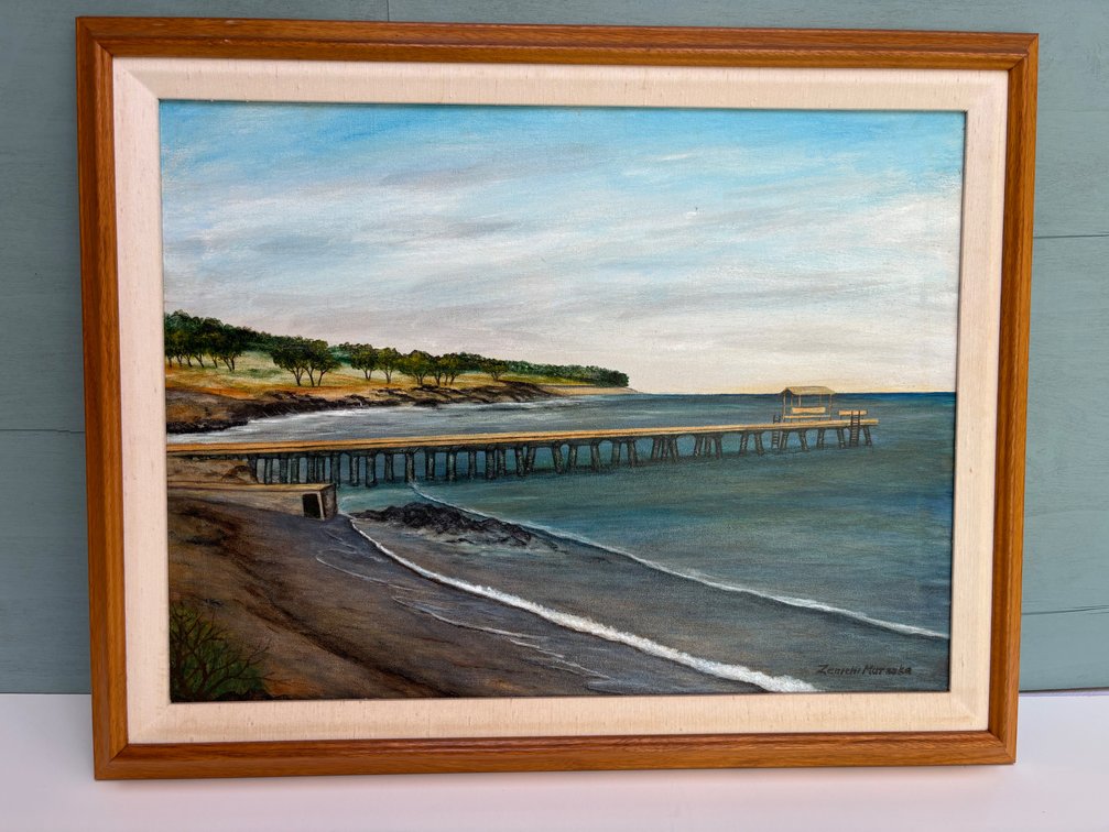 Zenichi Muraoka Original Landscape Painting in Frame