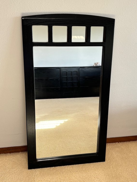 Terra Rectangular Black Mirror 