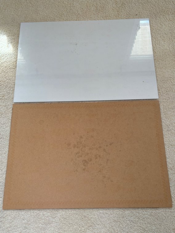 Glass and Plexiglass Rectangular Pieces 