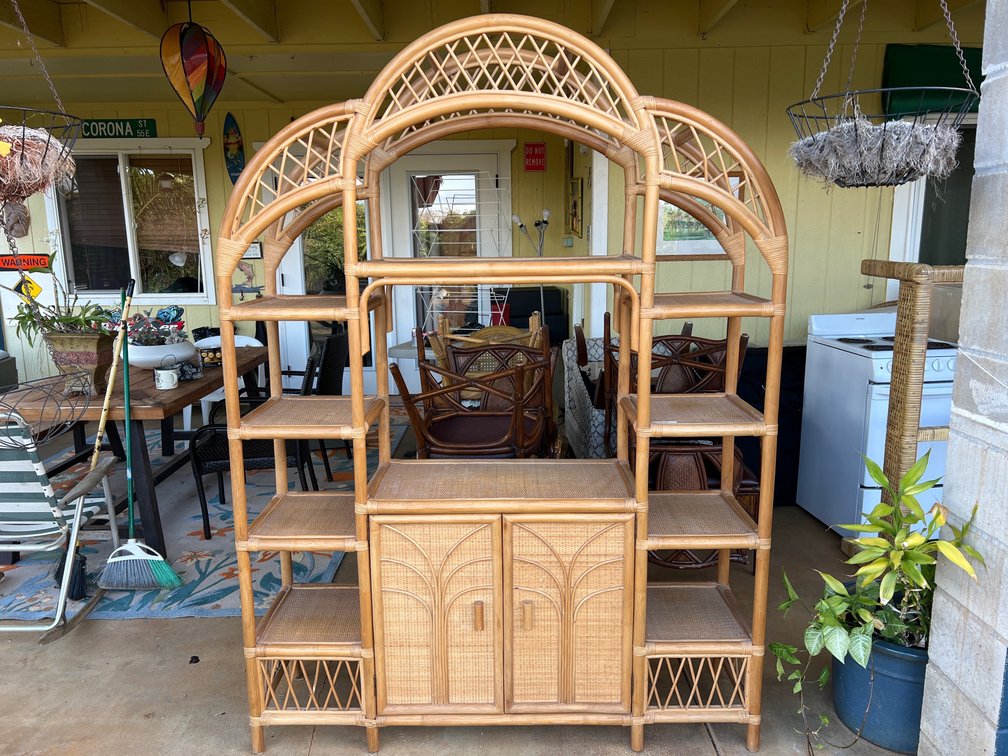 Rattan Shelving Unit
