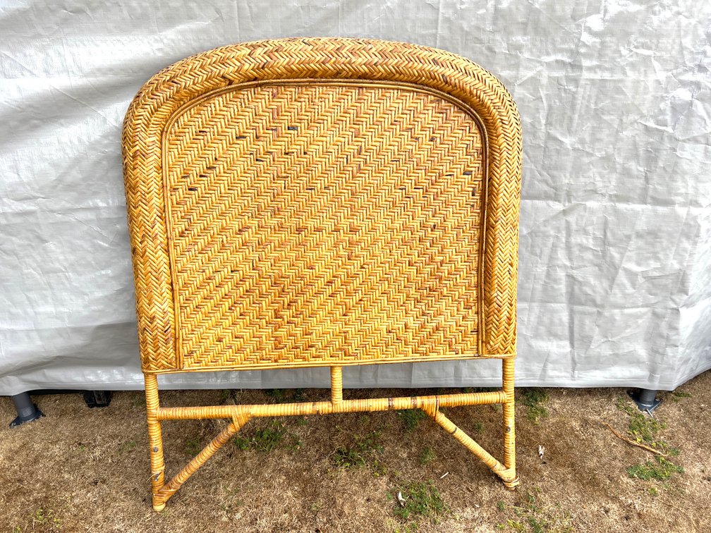 Twin Rattan Headboard