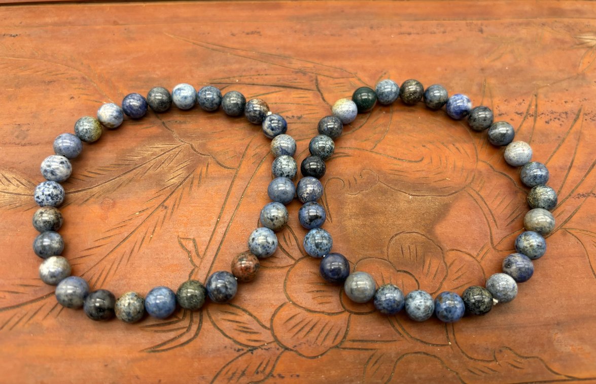 Dumortierite Beaded Stretch Bracelets