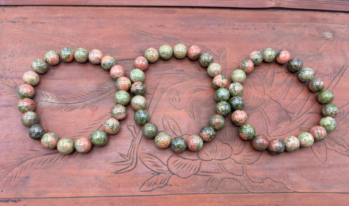 Unakite Stretch Bracelets 