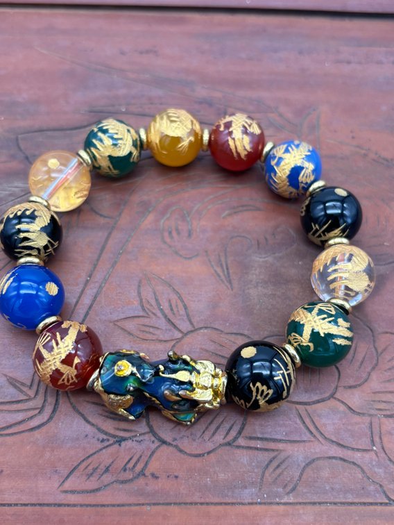 Feng Shui Agate Bracelet