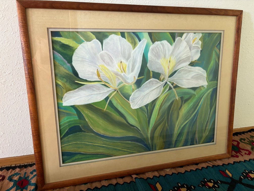 Dante Rondo Original Watercolor Painting in Solid Koa Frame 