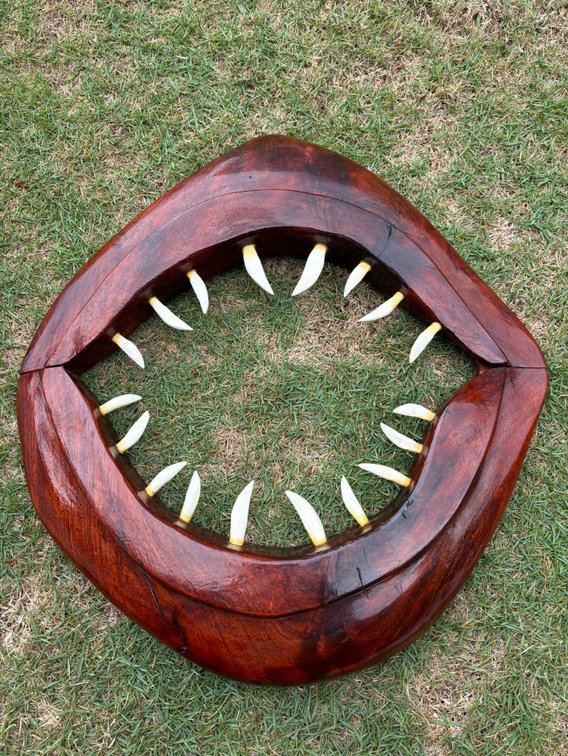 Guam Artist Michael Gerereux Wooden Art Piece