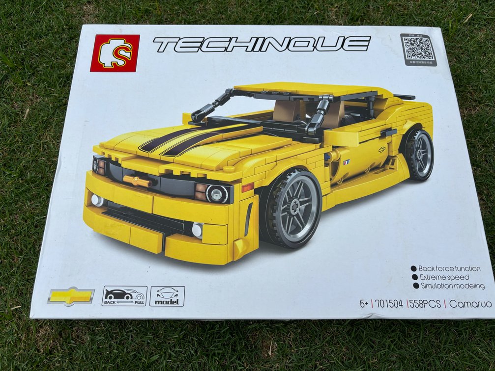Technique Building Blocks Kit Camaro Model Pull Back Car