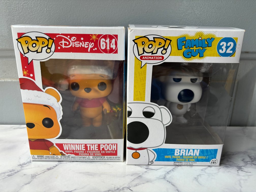 2 Funko Pop Collectible Figures 