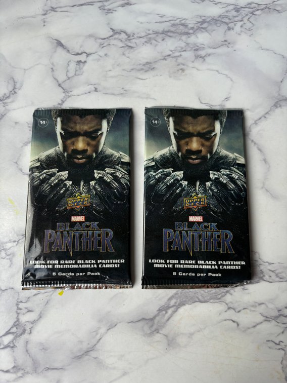 (X’s 2) Black Panther Trading Card Packs Unopened 