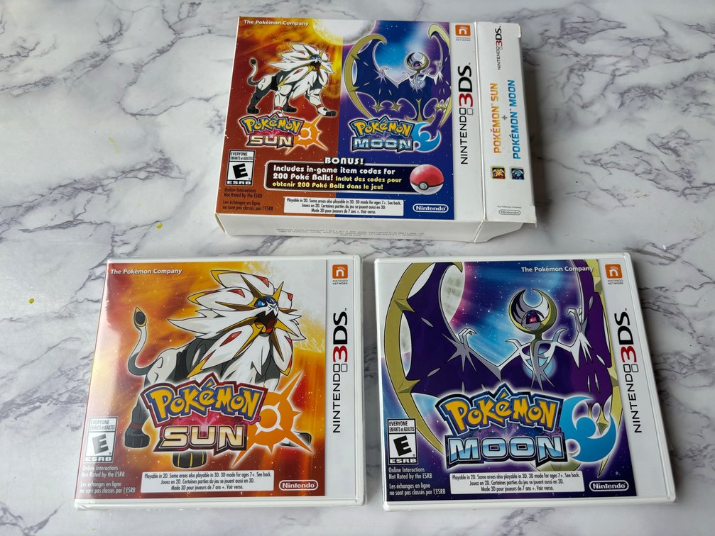 Nintendo 3DS Pokemon Sun Moon Game Set