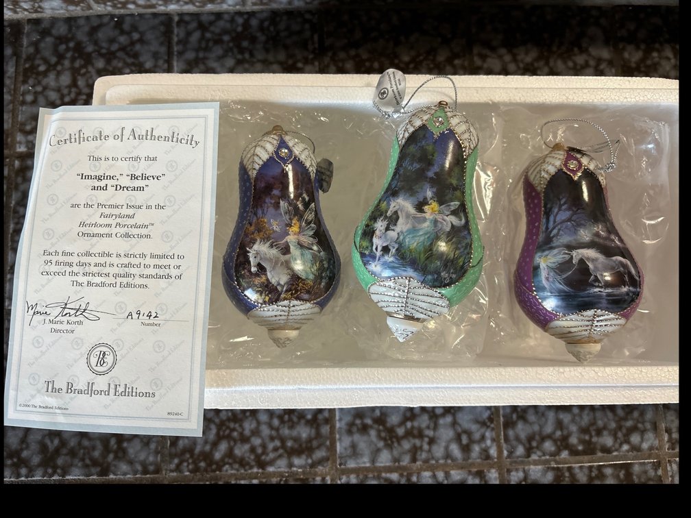 The Bradford Editions Porcelain Ornament Collection