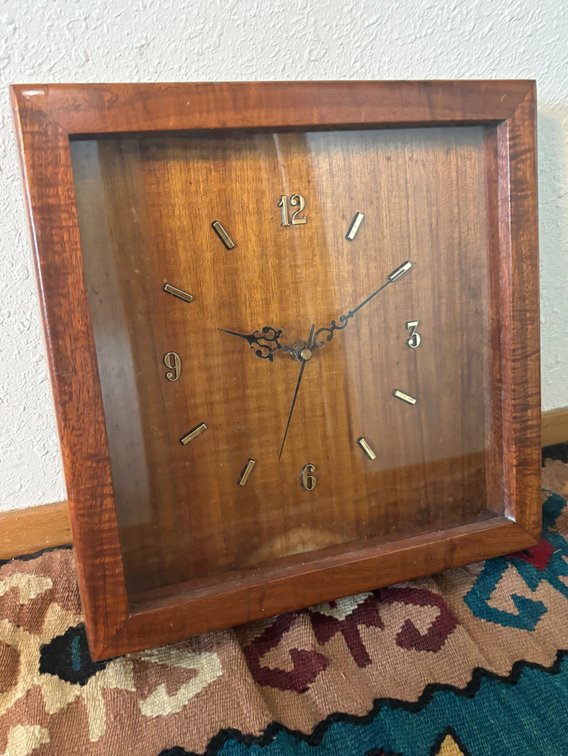 Koa Wood Wall Clock