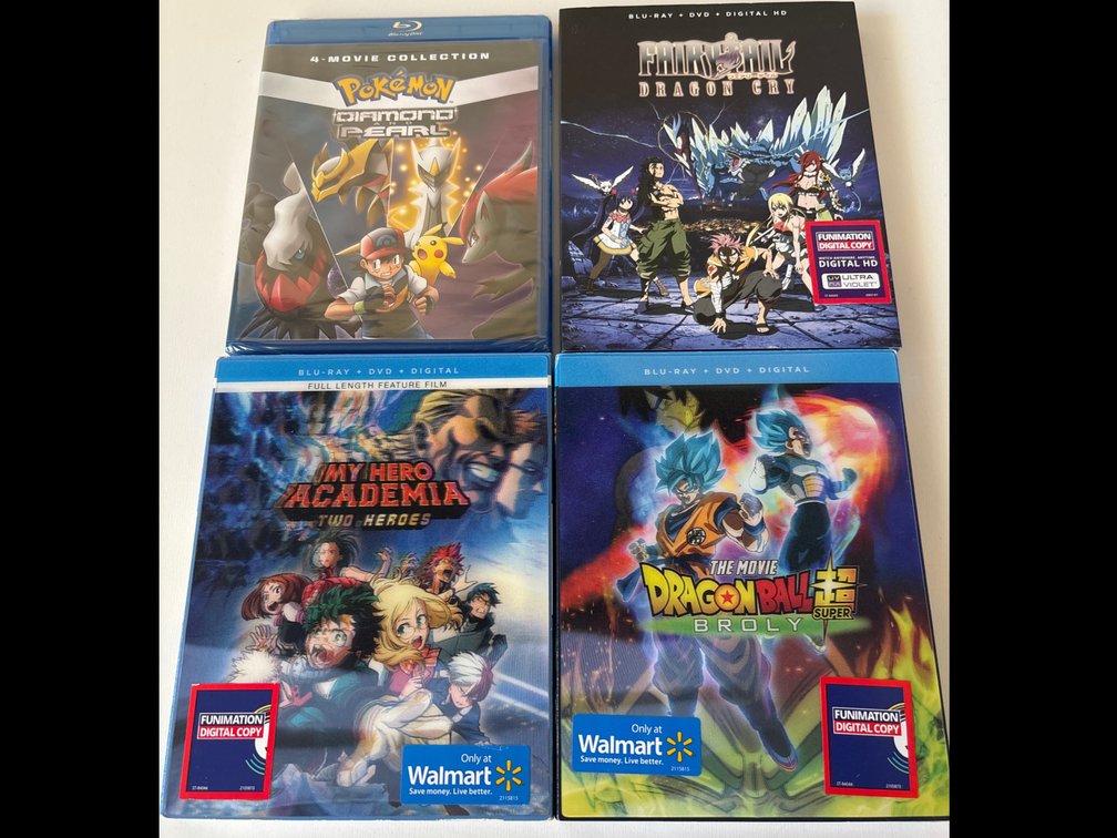 4 New Sealed Anime DVDs