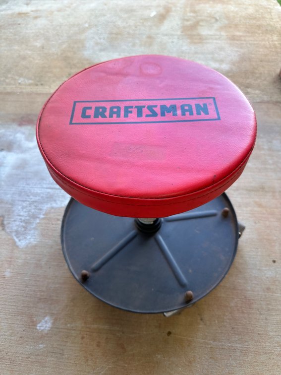 Craftsman Adjustable Height Rolling Stool
