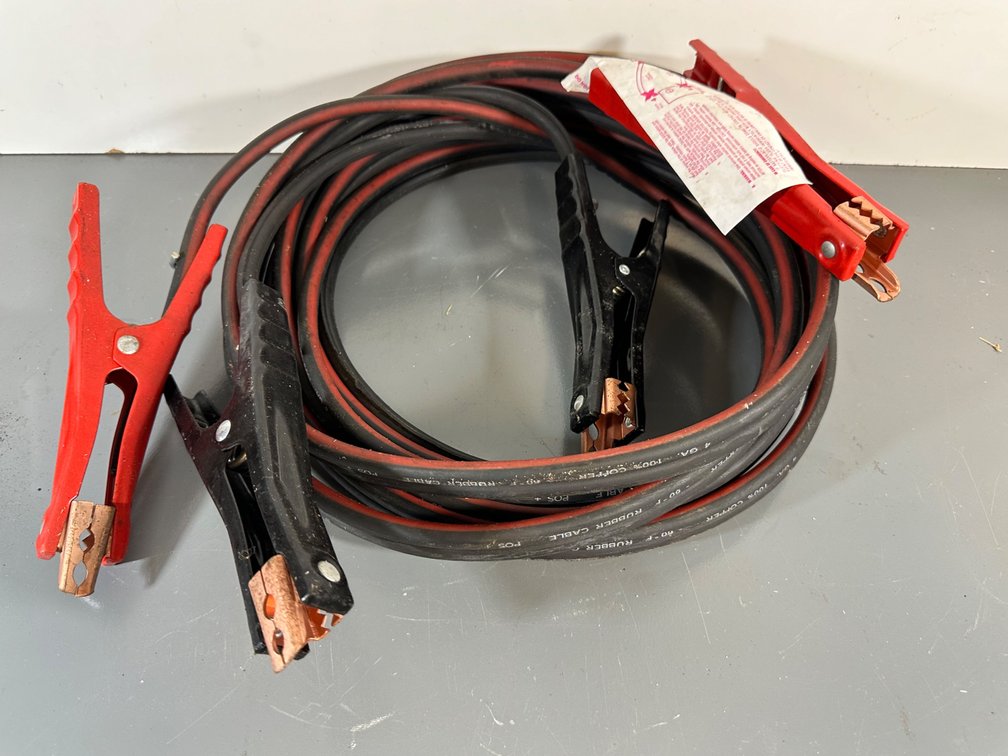 Heavy-Duty Twenty Feet Jumper Cables - 4 GA 100% Copper