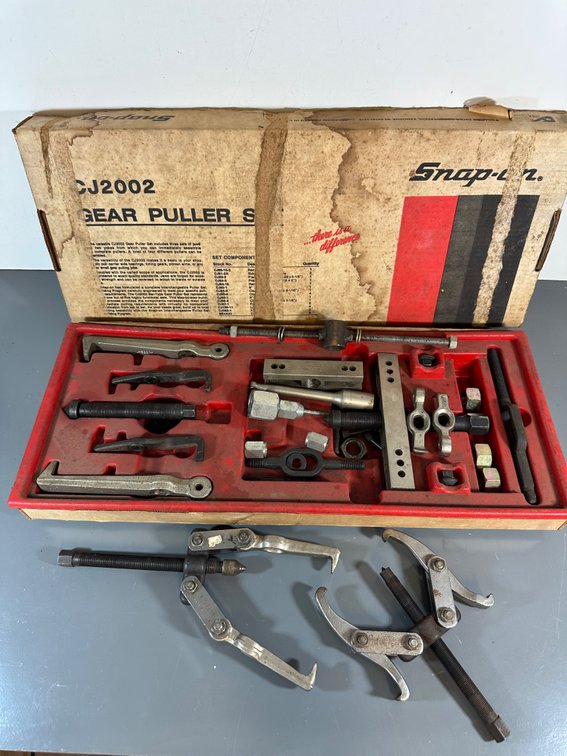 Mixed Gear Puller Set - Snap-On Box with Various Brands