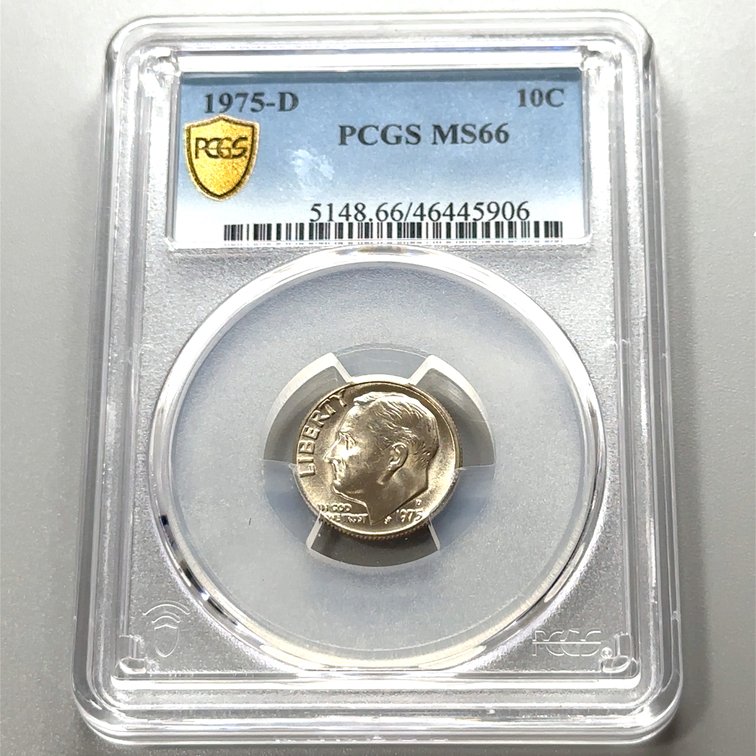 1975-D Roosevelt Dime – PCGS MS66