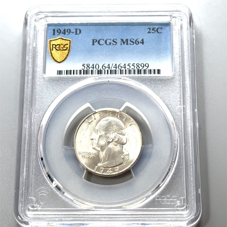 1949-D Washington Quarter – PCGS MS64 – Denver Mint