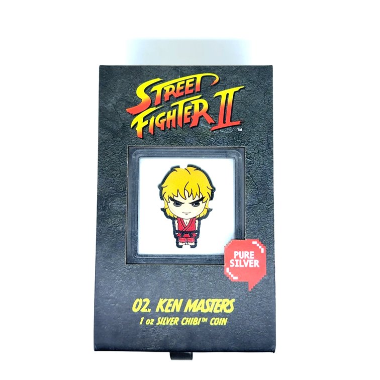 2021 1oz Silver Niue Street Fighter II Ken Masters Chibi Coin – Limited Mintage