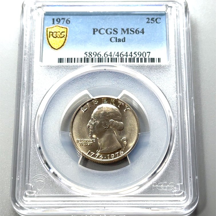 1976 Washington Quarter – PCGS MS64 Bicentennial Clad – Dual Date 1776–1976