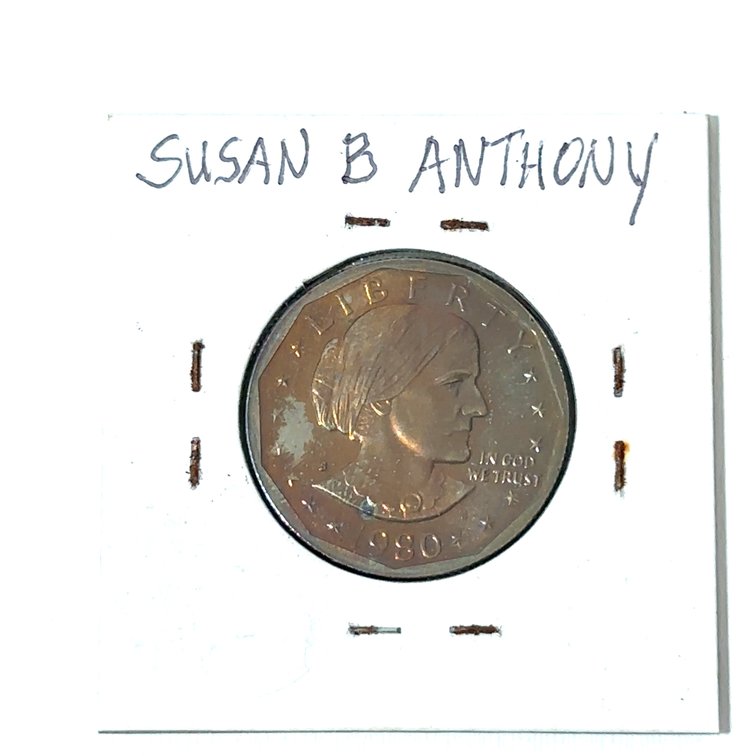 1980-S Susan B. Anthony $1 Proof – Colorfully Toned U.S. Coin – San Francisco Mint
