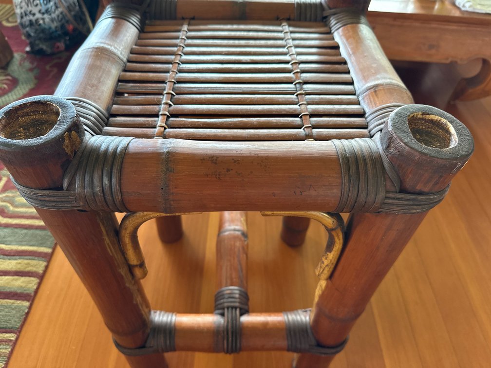 Vinatge Bamboo side table 